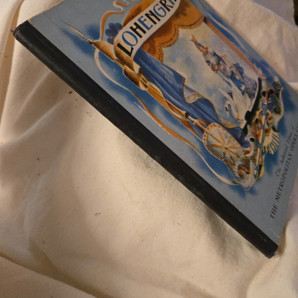 VTG Wagner Opera Book 1938 Grosset & Dunlap Lohengrin Blue Illustrated USA GUC - Picture 2 of 14